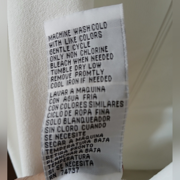 SHELBY & PALMER Women's White PANT JUMPSUIT Sleeveless V-Neck Tie Waist Size 14W - Picture 11 of 11